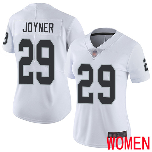 Oakland Raiders Limited White Women Lamarcus Joyner Road Jersey NFL Football #29 Vapor Jersey->women nfl jersey->Women Jersey
